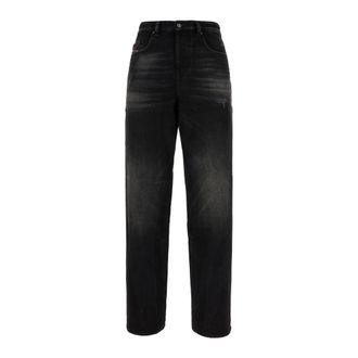 Diesel Straight Jeans, male, Black, Size: W34 Straight Jeans