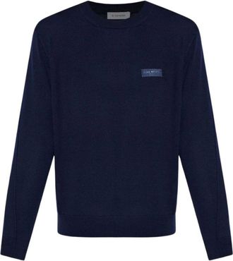 Givenchy Truien & Vesten, Heren, Blauw, L, Round-neck Truien