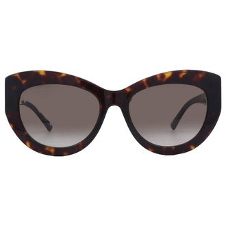 Jimmy Choo London Brown Gradient Cat Eye Ladies Sunglasses XENA/S 0086/HA 54