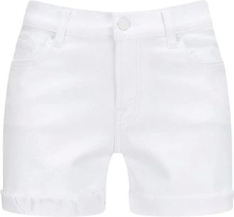7 For All Mankind Dames, Korte broeken, Wit, Maat: W27 Katoen