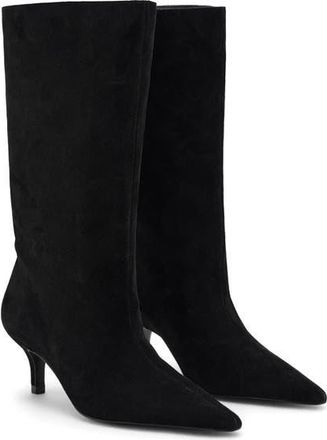 Mango Pointed Toe Boot in Black at Nordstrom, Size 8.5Us