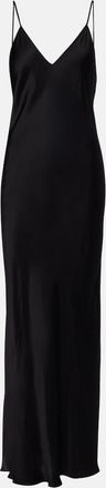 Isabel Marant Nevana satin maxi dress
