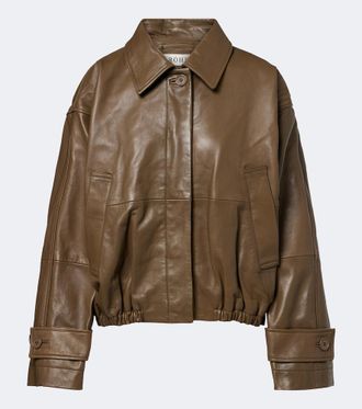 R&oacute;he R&oacute;he Leather blouson jacket