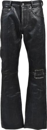 Enfants Riches Deprimes Heren, Broeken, Zwart, Maat: W32 Leer