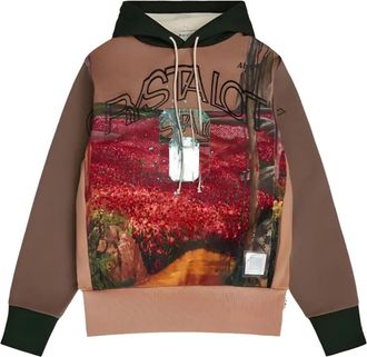 Advisory Board Crystals graphic-print hoodie - Brown
