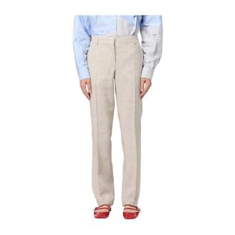 Moschino Pantalones rectos - Trousers - Mujer - Beige - S