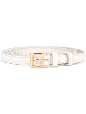 Prada White Logo Buckle Belt