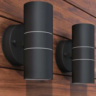 vidaXL Outdoor LED Wall Lights 2 pcs Stainless Steel Up/Downwards vidaXL