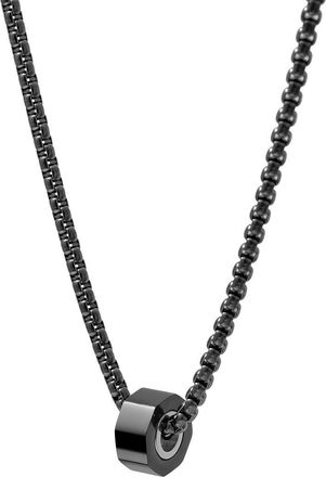 Van Heusen Mens Octagon Pendant Necklace in Black at Nordstrom Rack