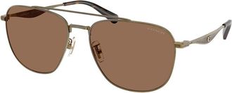 Coach HC7172 CW404 933373 Mens Sunglasses Gold Size 59