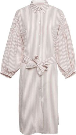 Max Mara Chemisier midi a righe - Bianco