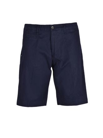 Officina 36 Blue Cotton Elastane Men Bermuda Shorts