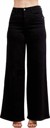 Judy Blue Raven High Rise Retro Wide Leg Jean In Black