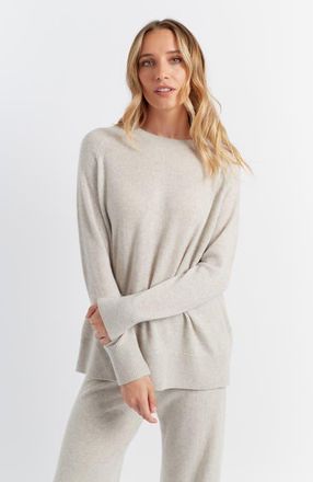Chinti and Parker Lightweight Cashmere Slouchy Sweater in Taupe at Nordstrom, Size X-Small