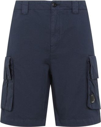 C.P. Company Blue Cotton Cargo Bermuda