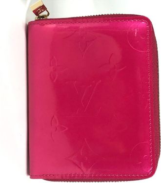 Louis Vuitton Monogram Vernis Fuchsia Pink Pink Monogram Vernis Wallet (Bi-Fold) (Pre-Owned)