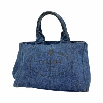 Prada Navy Denim Tote Bag (Pre-Owned)