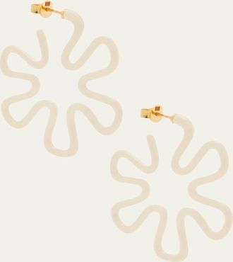 Bea Bongiasca Panna Flower Earrings with Enamel