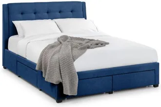 Julian Bowen Fullerton Super King Bed With 4 Drawers 180cm Blue - Julian Bowen | TJ Hughes