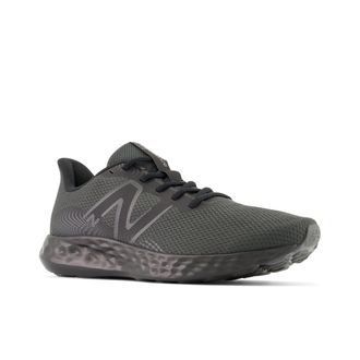 New Balance Laufschuh NEW BALANCE 411, Herren, Gr. 40,5, schwarz (schwarz, schwarz), Textil, Schuhe Laufschuh