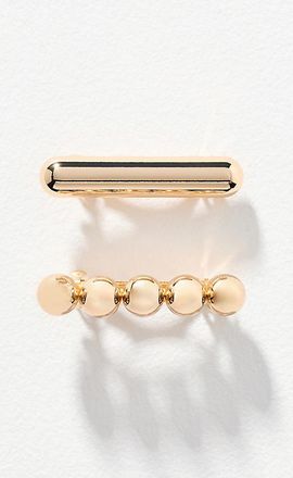 Kitsch Metal Barrettes, Set of 2