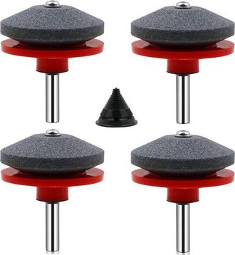 OEM Affilatore Universale Per Lame Da Tosaerba, 4 Pezzi, Affilatore Per Tosaerba, Accessori Per Tosaerba Con 1 Kit Di Bilanciamento Della Lama, 50x47mm