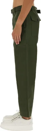 Maison Kitsun&eacute; 100% Cotton Twill Trousers - Green