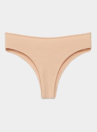 Miiyu Womens Solid high-cut cheeky panty Organic cotton