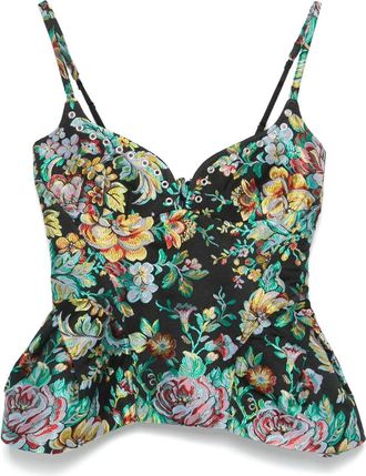 Marques Almeida Jacquard Sculpted Top - Womens - Acetate/Polyester/Viscose