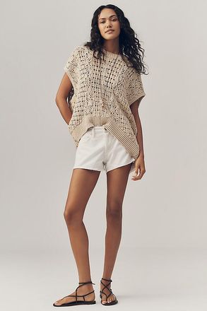 A Gold E Parker Denim Low-Rise Shorts