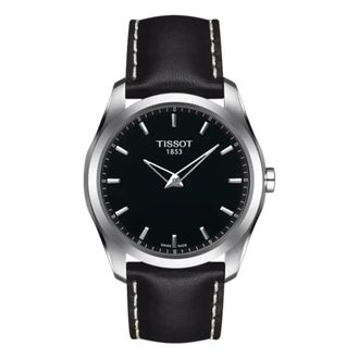 Tissot Tissot, Accessoires, Heren, Grijs, ONE Size, Leer, Couturier Quartz