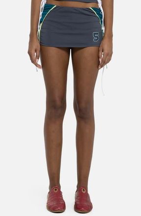 Jaded London Sporty Lace-Up Skort in Grey at Nordstrom, Size X-Large