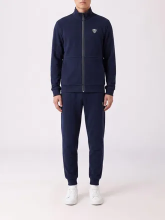 Emporio Armani Tuta sportiva in misto viscosa con felpa a collo alto e zip