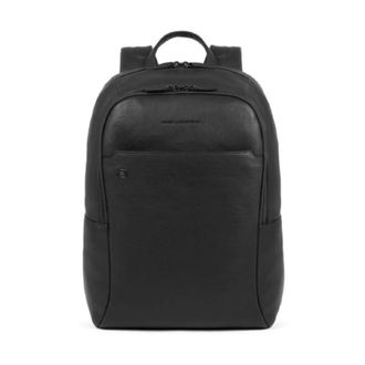 Piquadro Backpacks, male, Black, ONE SIZE, Black Square Laptop Backpack