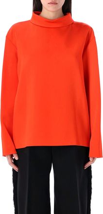 Carven Double Satin Blouse