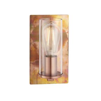 Netlighting PALERMO Stylish Dimmable Indoor Modern Decorative Glass Wall Lamp in Copper