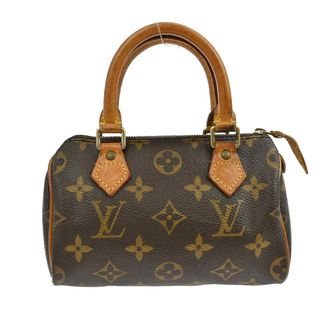 Louis Vuitton Speedy Mini Hl Handbag Monogram Canvas Brown Canvas Handbag (Pre-Owned)