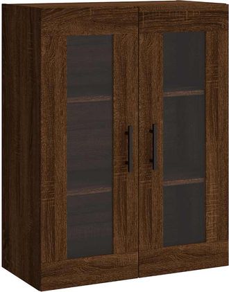 vidaXL Armario De Pared Marr&oacute;n Roble 69,5x34x90 Cm Vidaxl