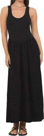 La Made Olivia Scoop Neck Dress In Black