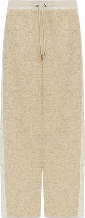 Moncler Boucl&eacute;-knit Wide-leg Trousers