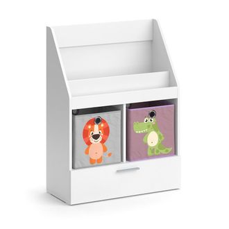 Vicco Estanter&iacute;a Infantil Luigi, Blanco, 72 X 96.2 Cm Con Caj&oacute;n Y 2 Cajas Plegables Opt.4 Vicco