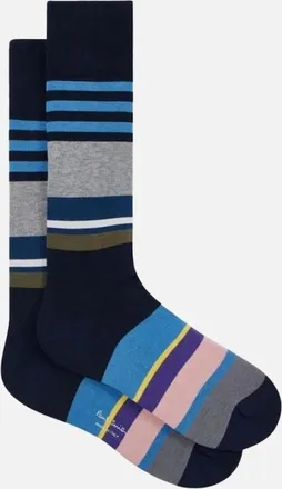 Paul Smith Mens Paul Smith Socks Leon Stripe - Navy - Size: 16/14.5/8/15/8.5/15.5/9/13/13.5/14/6.5/7/7.5/11.5/5/12/5.5/12.5/6/3.5/3/10.5/4/11/4.5/2.5/9.5/10/One