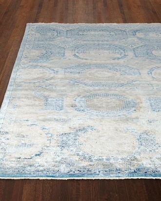 Exquisite Rugs Venetian Blue Fine Rug, 8 x 10