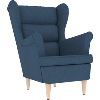 vidaXL Sill&oacute;n De Tela Azul 74x84x100 Cm Vidaxl