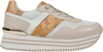Alviero Martini 1A Classe Moderne damessneakers voor diverse gelegenheden - Dames - Sneakers - Beige - 35 EU - Polyester - Schoenen