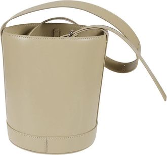 Jil Sander Cannolo Bucket - Dames - Schoudertassen - Beige - ONE Size - Leer - Tassen