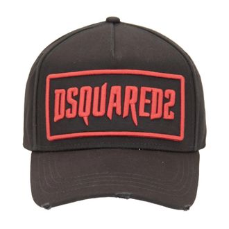 Dsquared2 Logo Baseball Cap - unisex - Petten - Zwart - ONE Size - Katoen - Accessoires