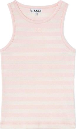 Ganni Soft Cotton Rib Tank Top