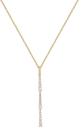 Bony Levy Audrey 18K Gold Diamond Bar Pendant Necklace at Nordstrom