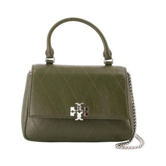 Tory Burch Charlie Wallet On Chain Manico Superiore - - Bags - Donna - Verde - ONE SIZE